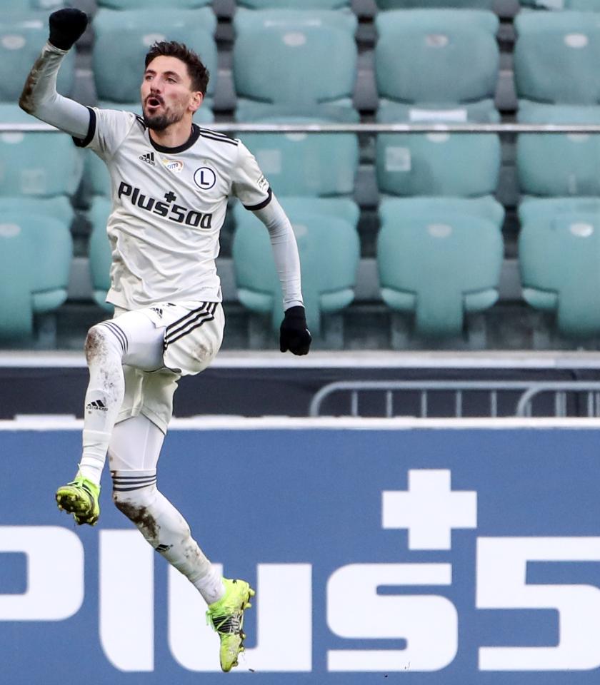 Legia Warszawa - Wisła Płock 5:2, 20.02.2021 Filip Mladenović