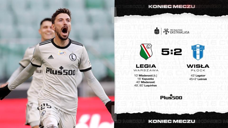 Legia Warszawa - Wisła Płock 5:2, 20.02.2021