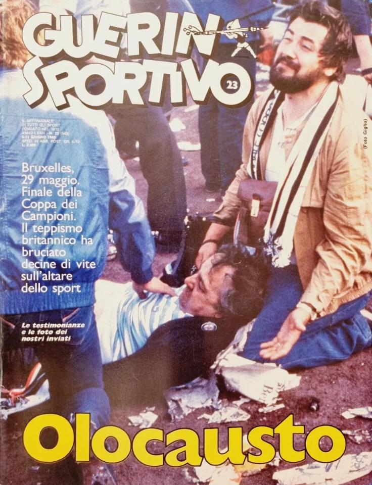 Guerin Sportivo po meczu Juventus Turyn - Liverpool FC 1:0 (29.05.1985)