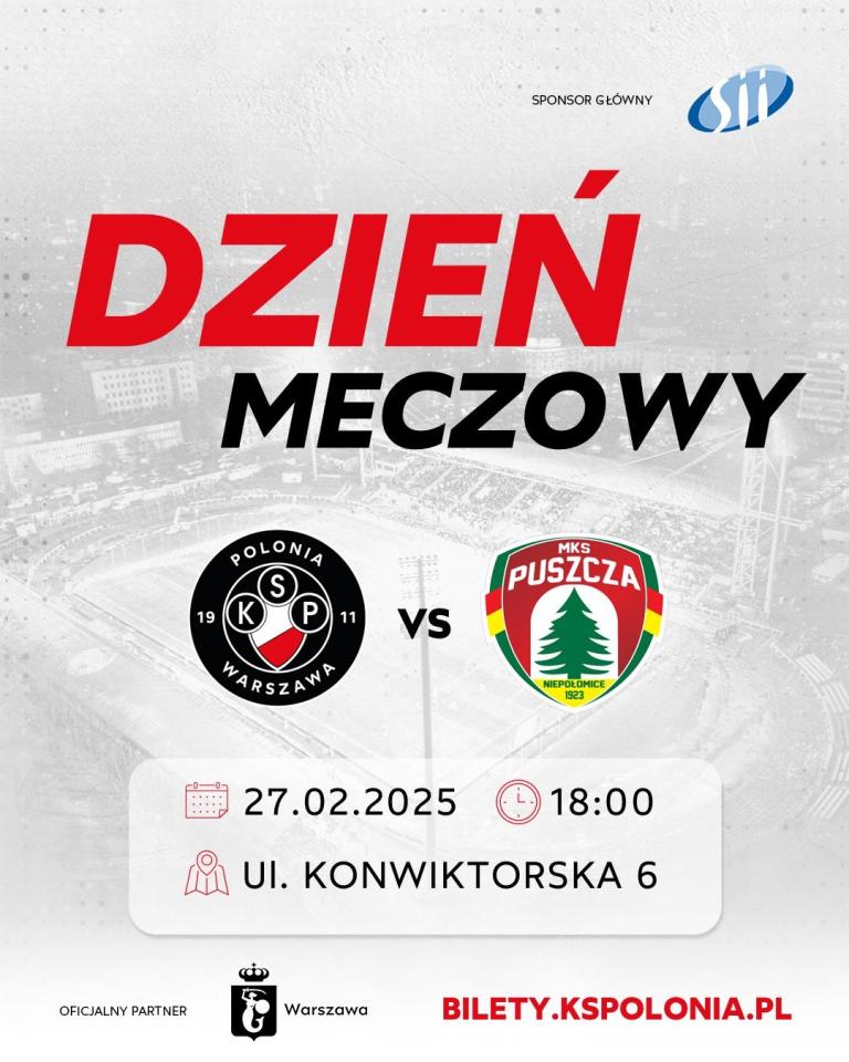 Polonia Warszawa - Puszcza Niepołomice 1:2 pd., 27.02.2025