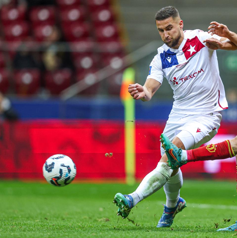 Jagiellonia Białystok - Wisła Kraków 1:0, 02.04.2025 Łukasz Zwoliński