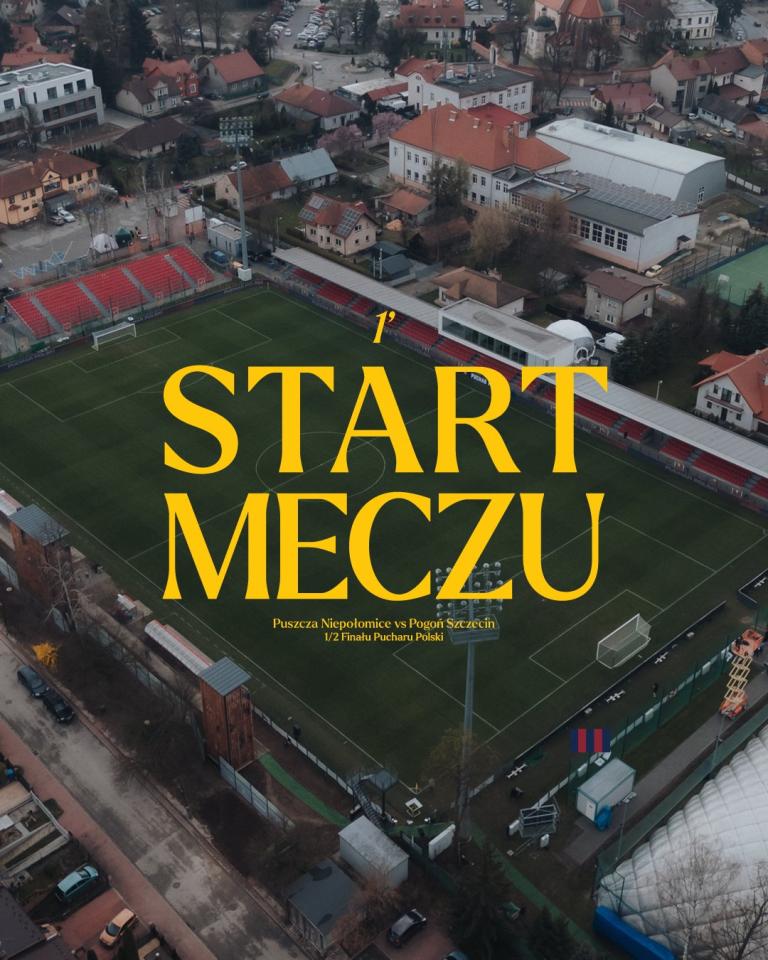 Puszcza Niepołomice - Pogoń Szczecin 0:3, 01.04.2025