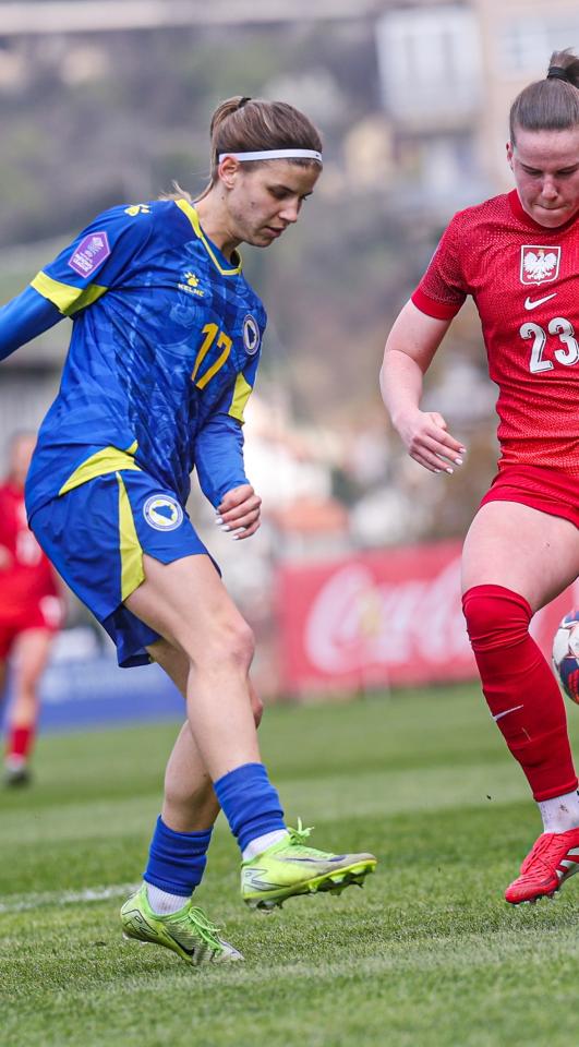 Sofija Krajšumović (Bośnia i Hercegowina - Polska 1:1 kobiety, 08.04.2025)