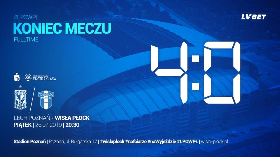 Lech Poznań - Wisła Płock 4:0, 26.07.2019