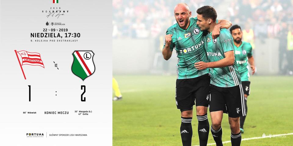 Cracovia - Legia Warszawa 1:2, 22.09.2019