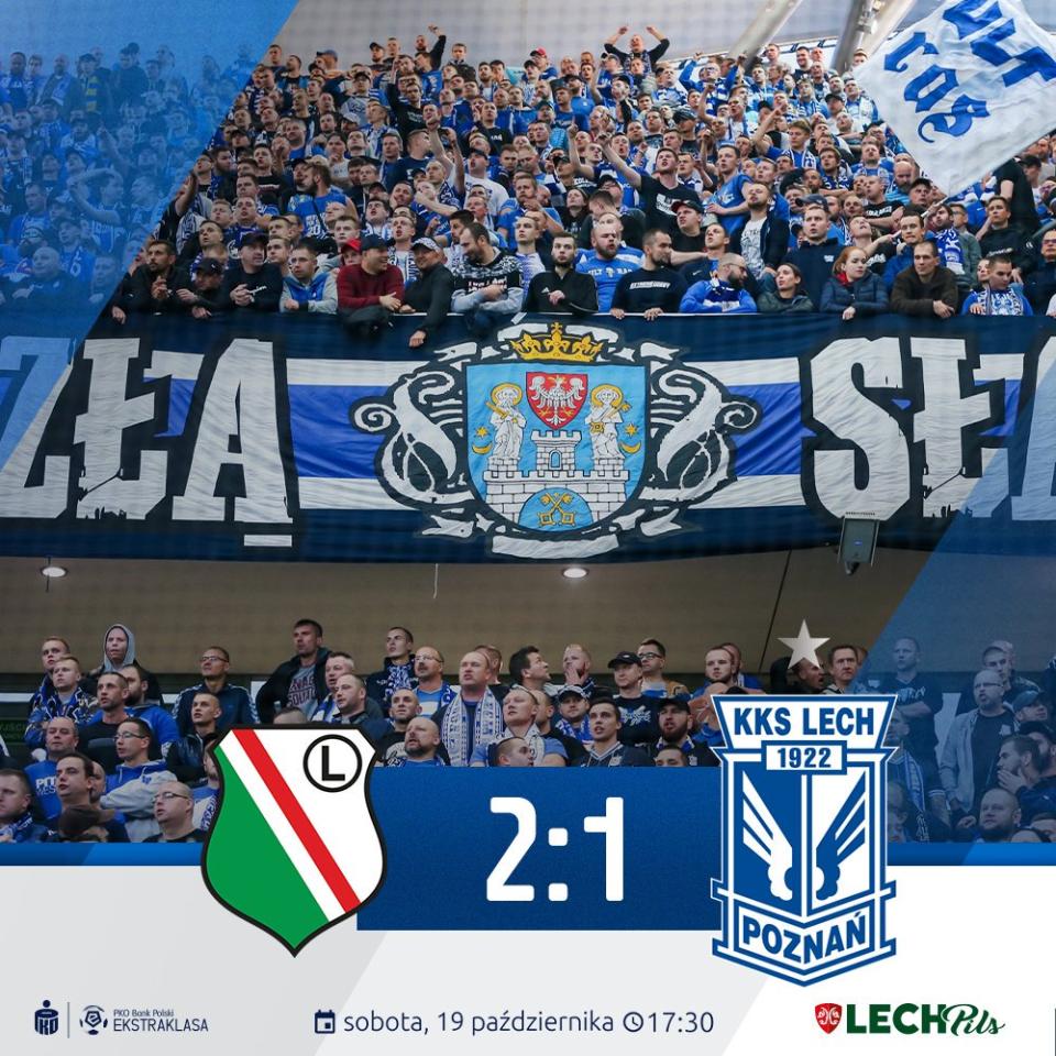 Legia Warszawa - Lech Poznań 2:1, 19.10.2019
