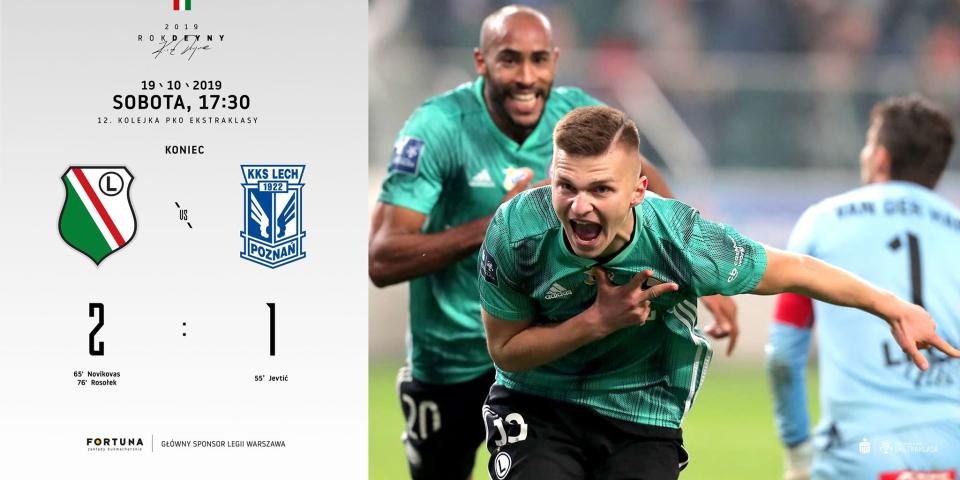 Legia Warszawa - Lech Poznań 2:1, 19.10.2019