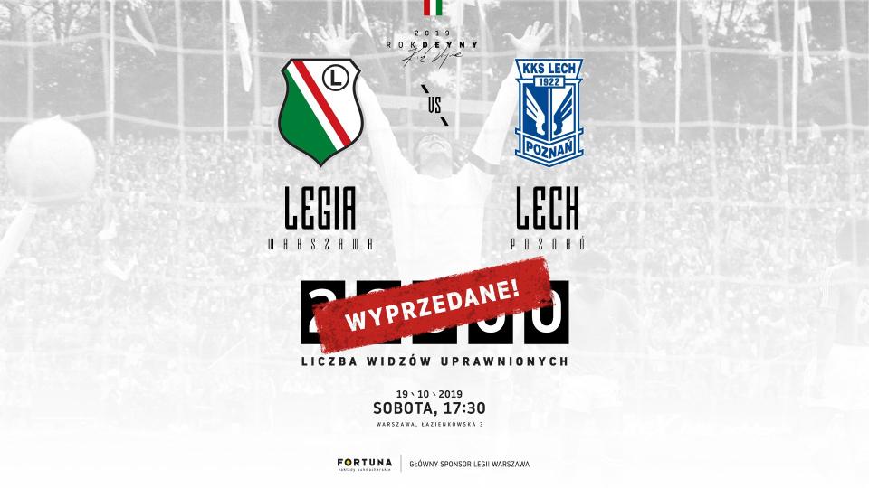 Legia Warszawa - Lech Poznań 2:1, 19.10.2019