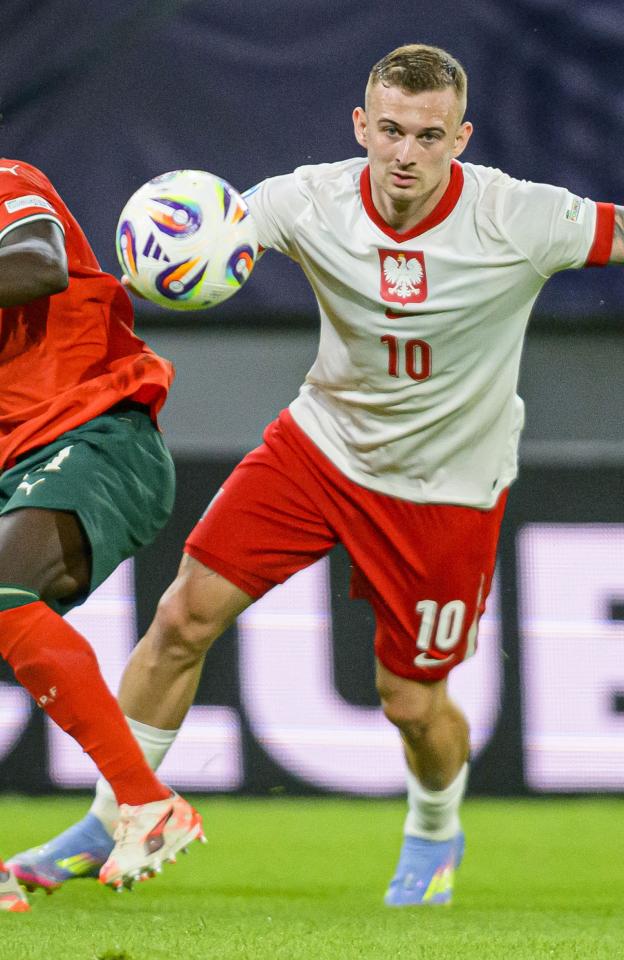 Kacper Kozłowski (Portugalia - Polska 5:0 U21, 14.06.2025)