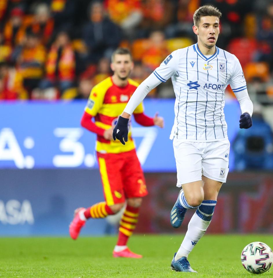 Jagiellonia Białystok - Lech Poznań 1:1, 28.02.2020 Jakub Moder