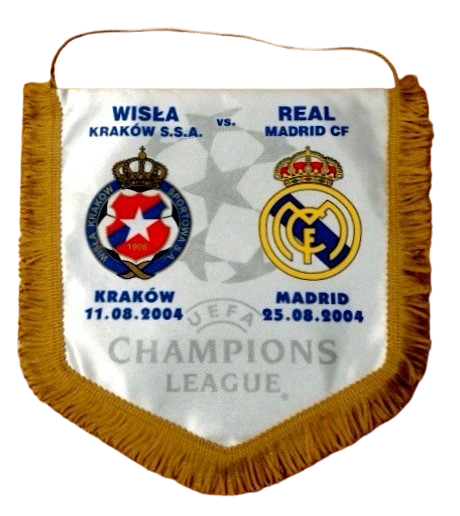 Proporczyk z meczu Wisła Kraków - Real Madryt 0:2 (11.08.2004)