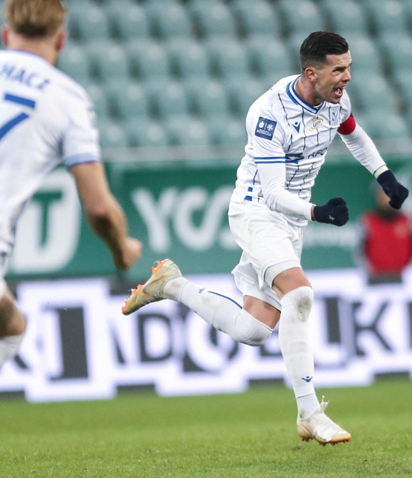 Śląsk Wrocław - Lech Poznań 1:1, 14.12.2019 Darko Jevtić