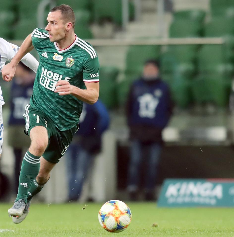 Śląsk Wrocław - Lech Poznań 1:1, 14.12.2019 Mateusz Cholewiak