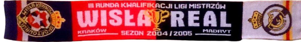 Szalik z meczu Wisła Kraków - Real Madryt 0:2 (11.08.2004)