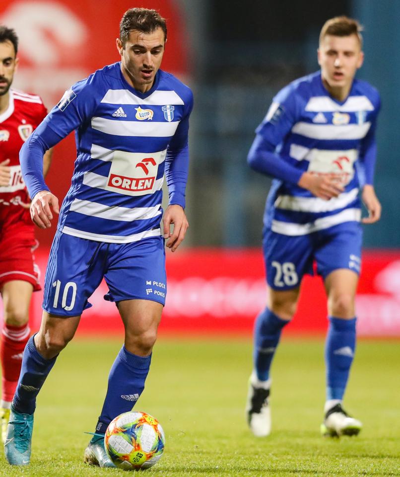 Wisła Płock - Piast Gliwice 2:1, 21.12.2019 Giorgi Merebaszwili