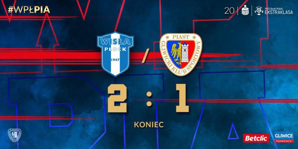 Wisła Płock - Piast Gliwice 2:1, 21.12.2019