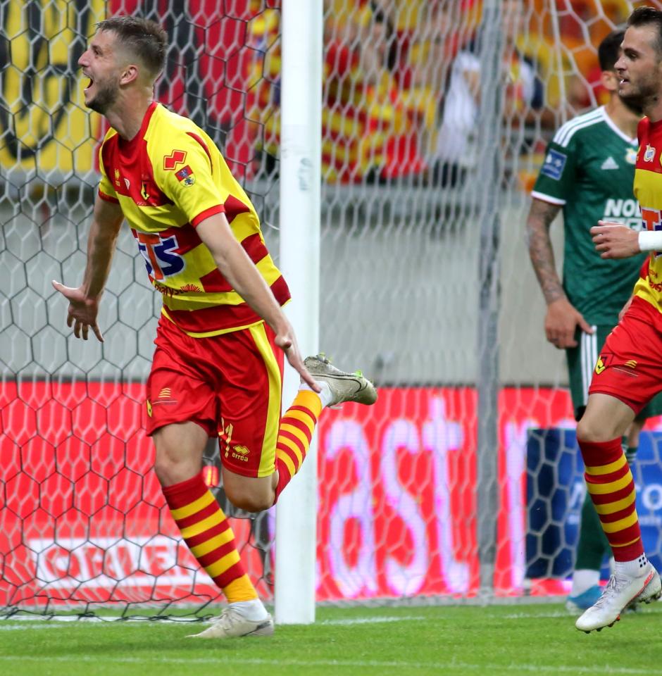 Jagiellonia Białystok - Śląsk Wrocław 2:1, 15.07.2020 Jakov Puljić
