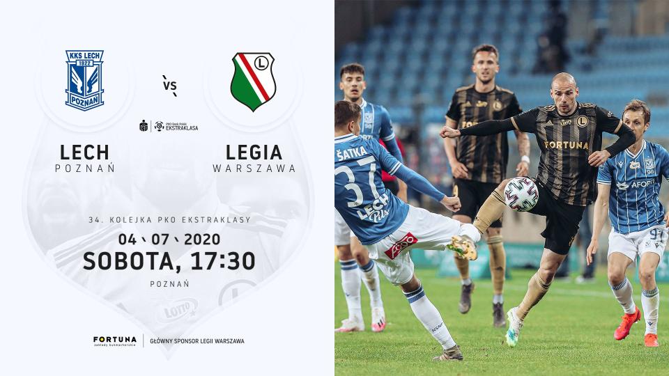 Lech Poznań - Legia Warszawa 2:1, 04.07.2020