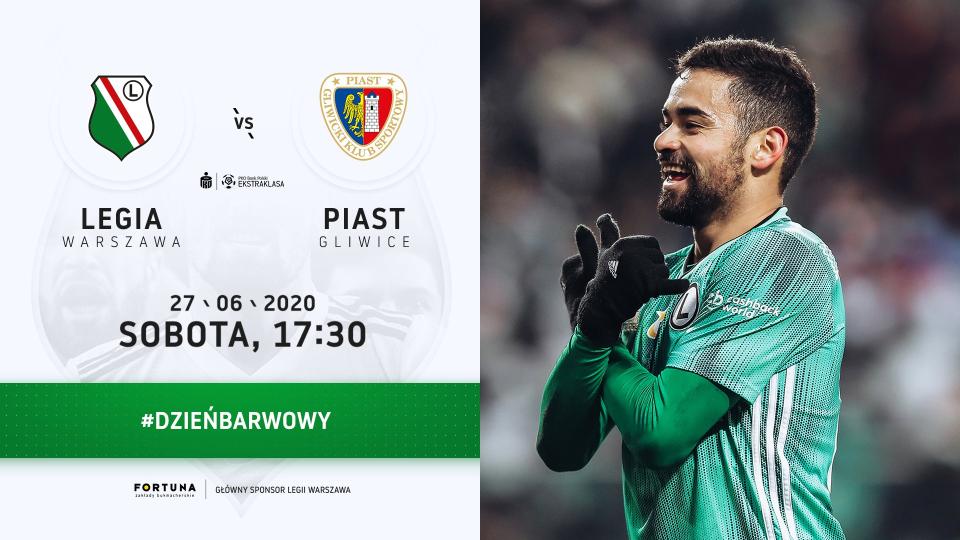 Legia Warszawa - Piast Gliwice 1:1, 27.06.2020
