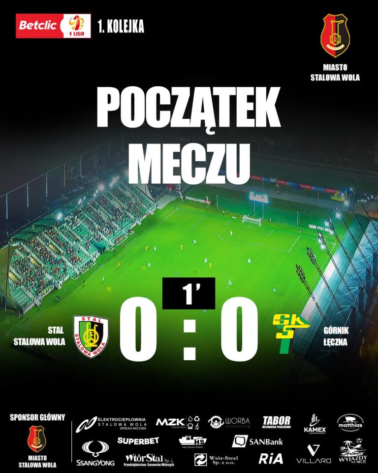 Stal Stalowa Wola - Górnik Łęczna 0:1, 20.07.2024