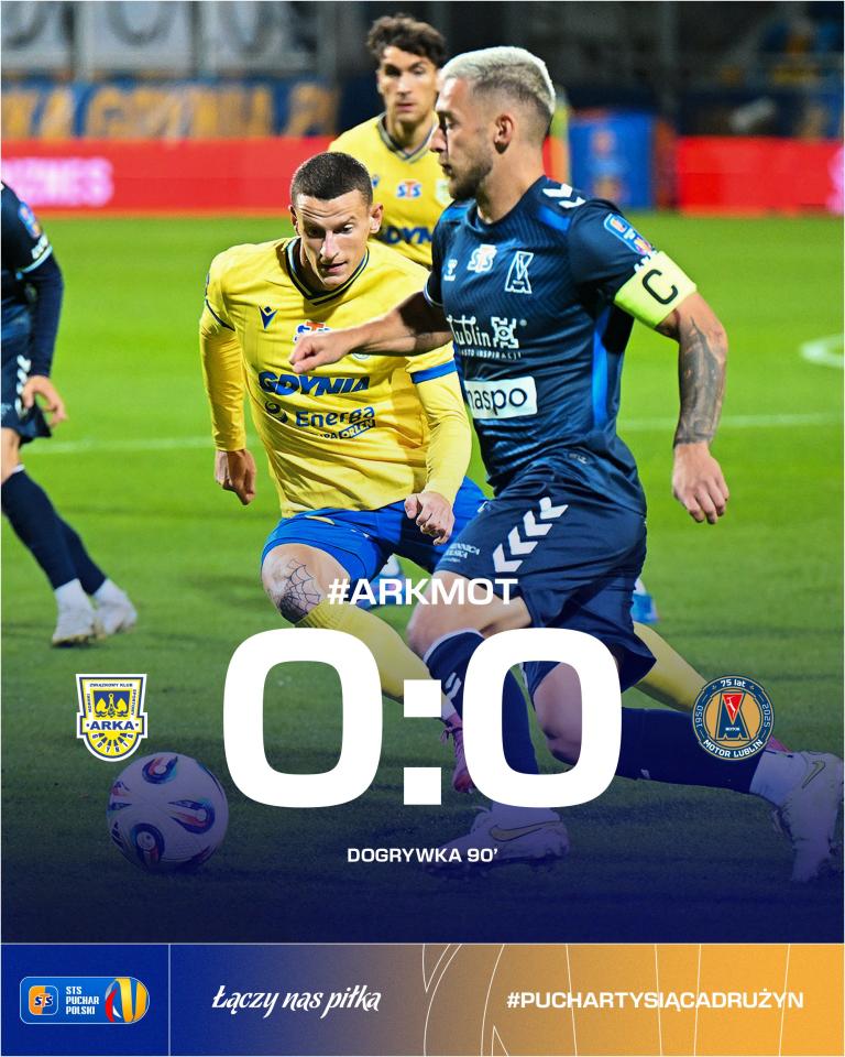 Arka Gdynia - Motor Lublin 1:0 pd., 25.09.2025