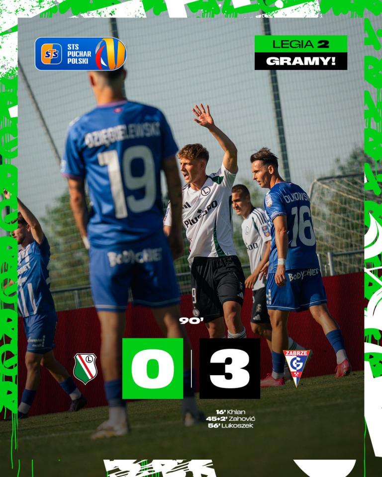 Legia II Warszawa - Górnik Zabrze 0:3, 24.09.2025