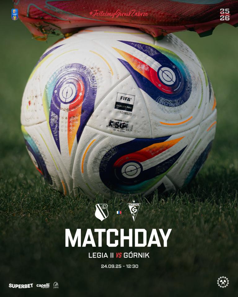 Legia II Warszawa - Górnik Zabrze 0:3, 24.09.2025
