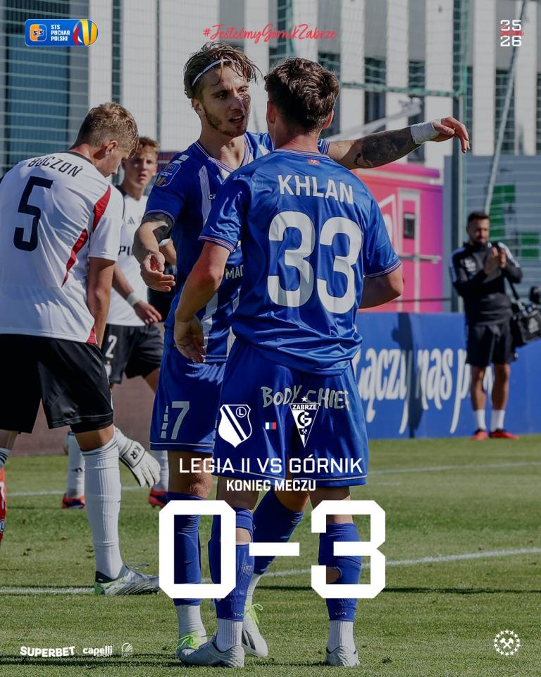 Legia II Warszawa - Górnik Zabrze 0:3, 24.09.2025