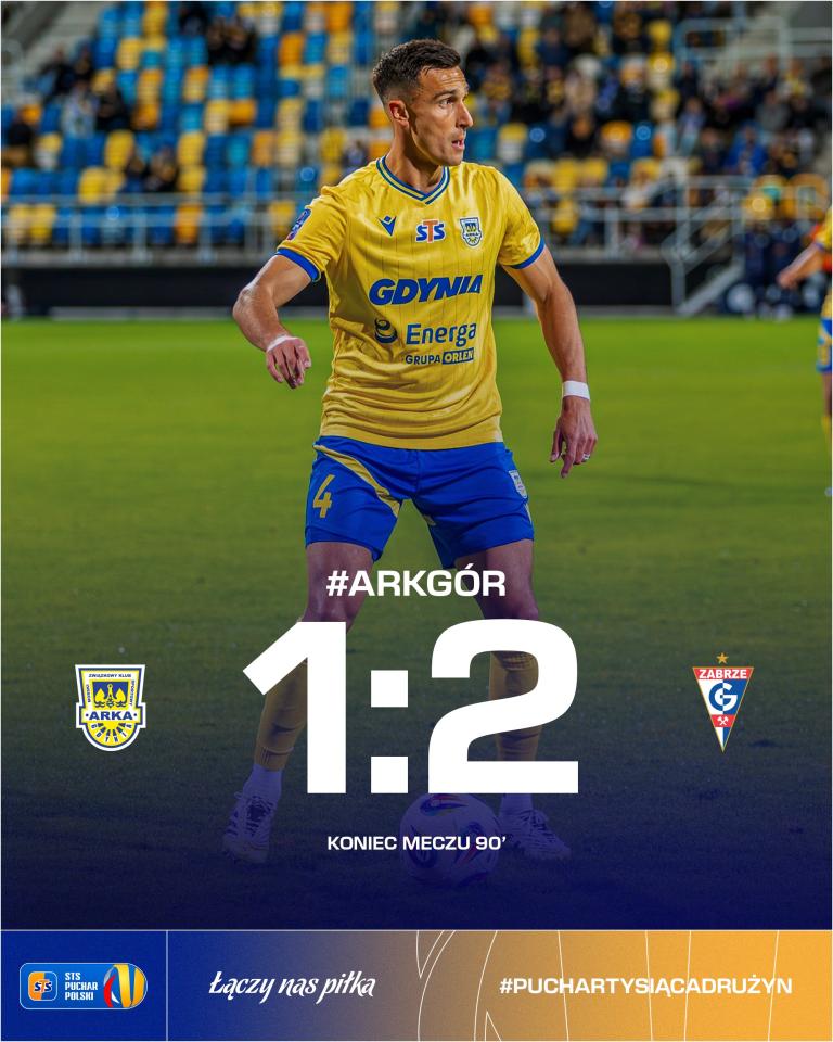 Arka Gdynia - Górnik Zabrze 1:2, 30.10.2025