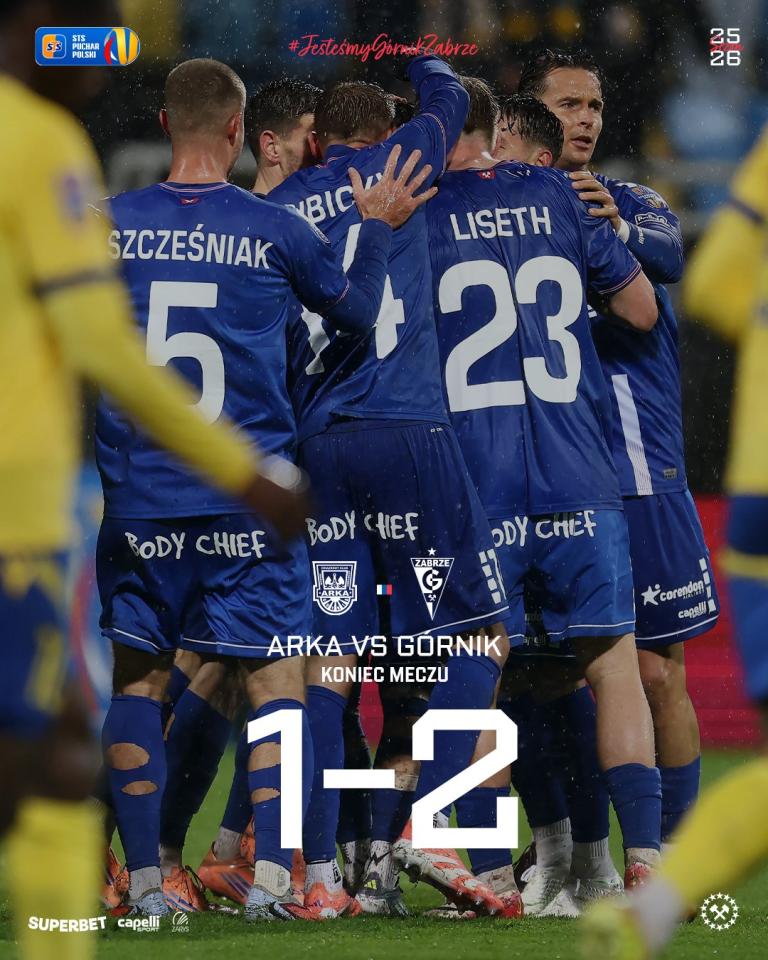 Arka Gdynia - Górnik Zabrze 1:2, 30.10.2025