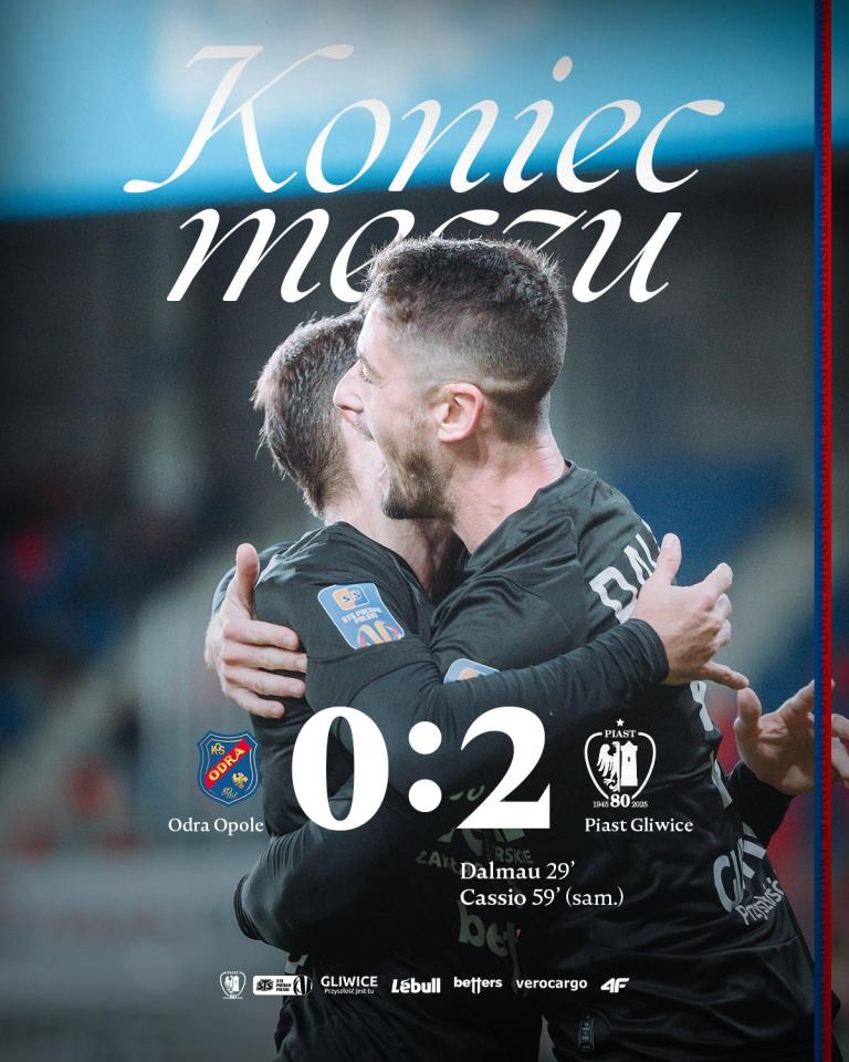 Odra Opole - Piast Gliwice 0:2, 28.10.2025