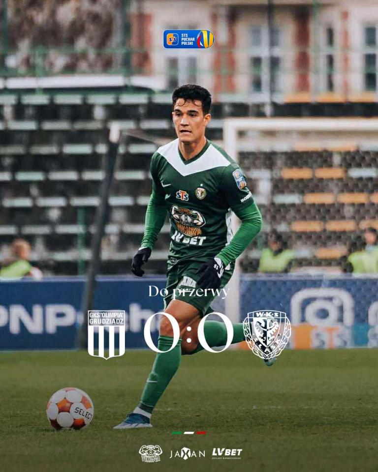 Olimpia Grudziądz - Śląsk Wrocław 0:1, 28.10.2025