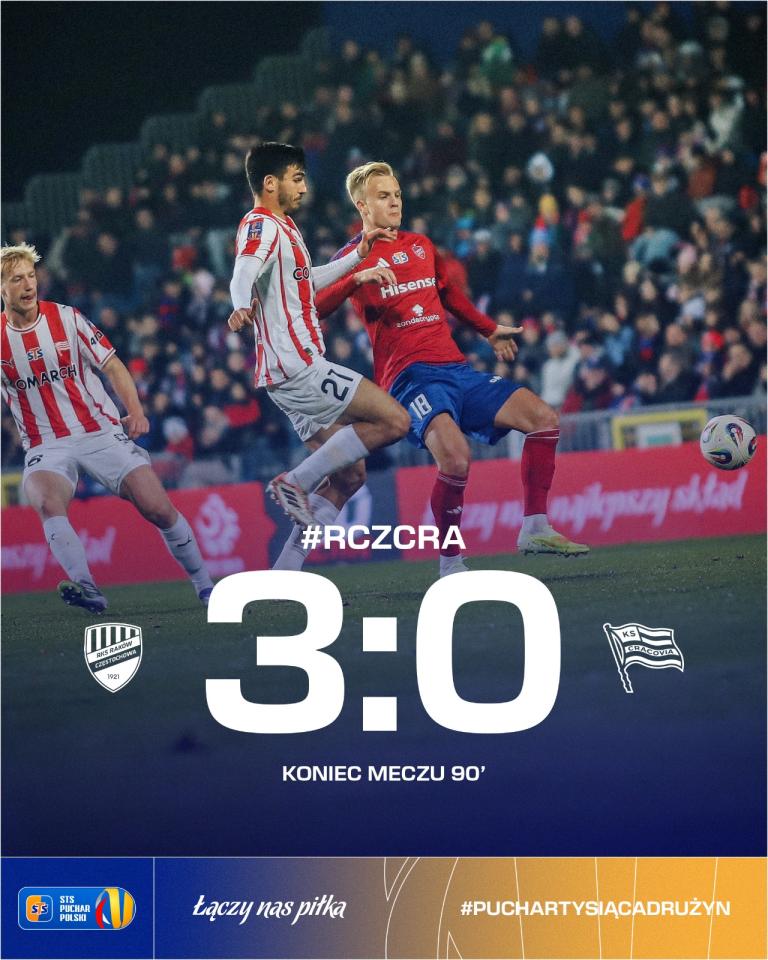 Raków Częstochowa - Cracovia 3:0, 29.10.2025