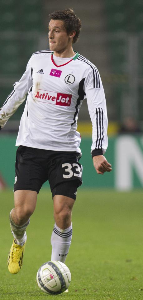 Michał Żyro (Legia Warszawa - Gryf Wejherowo 1:1, 20.03.2012)