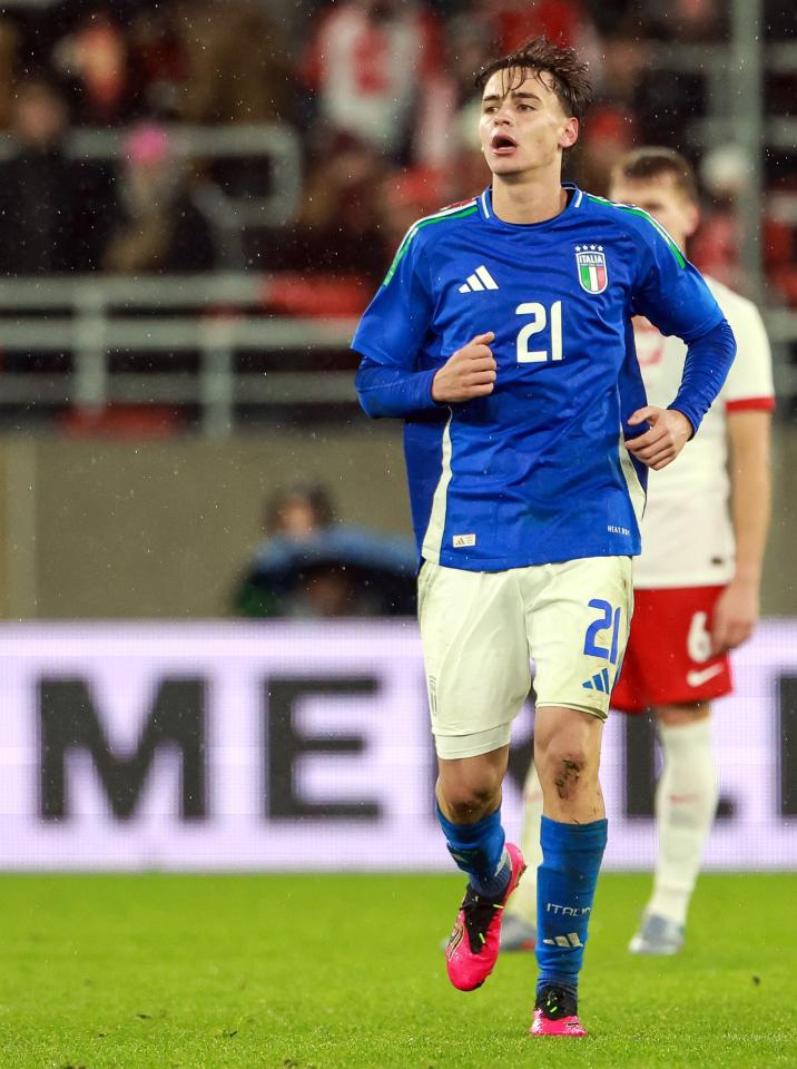 Niccolò Pisilli (Polska - Włochy 2:1 U21, 14.11.2025)