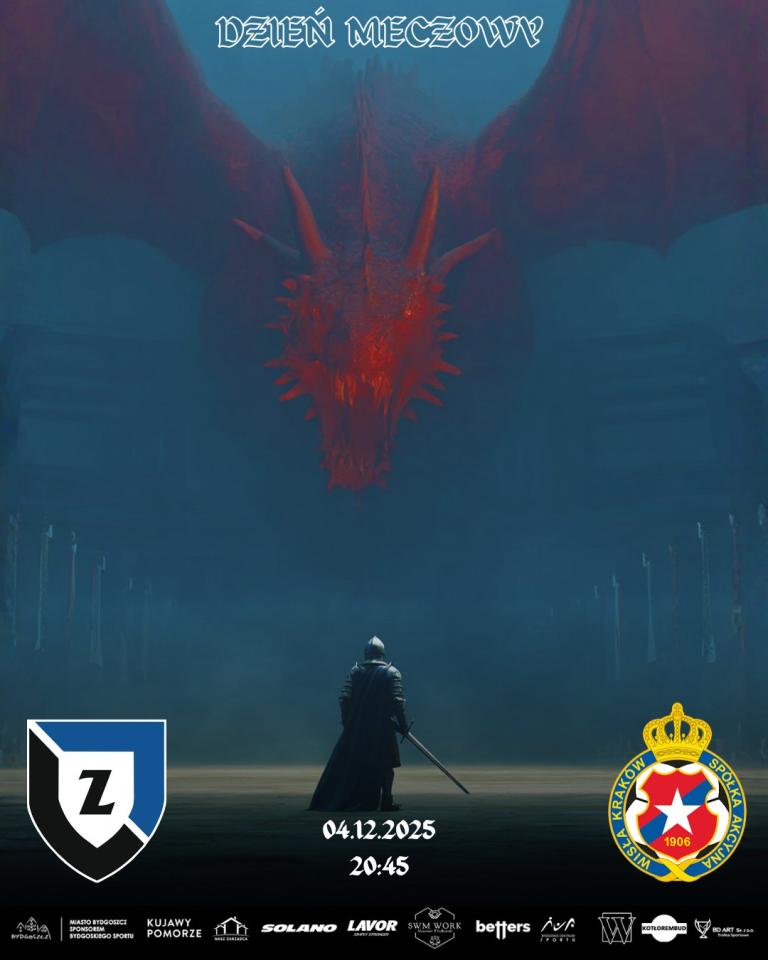 Zawisza Bydgoszcz - Wisła Kraków 4:1, 04.12.2025