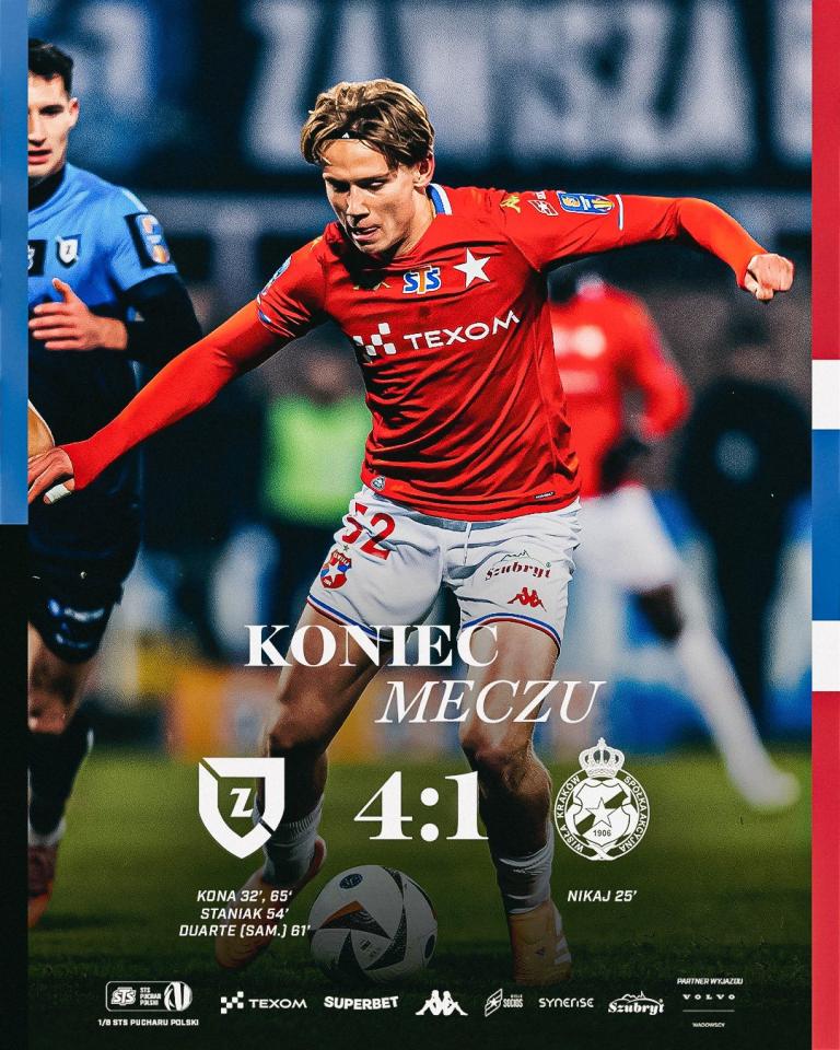 Zawisza Bydgoszcz - Wisła Kraków 4:1, 04.12.2025