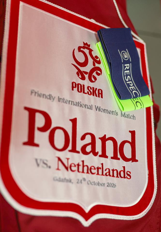 Proporczyk z meczu kobiet Polska - Holandia 0:0 (24.10.2025)