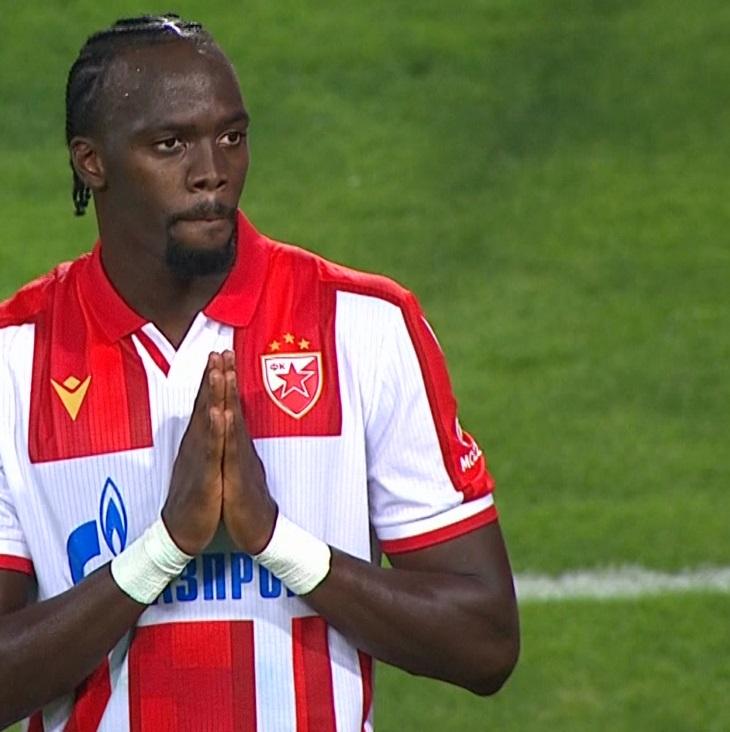 Crvena Zvezda Belgrad - Lech Poznań 1:1, 12.08.2025 Cherif N'Diaye