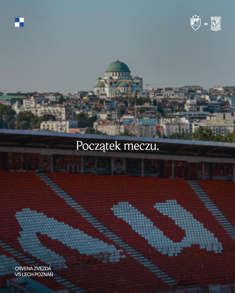Crvena Zvezda Belgrad - Lech Poznań 1:1, 12.08.2025