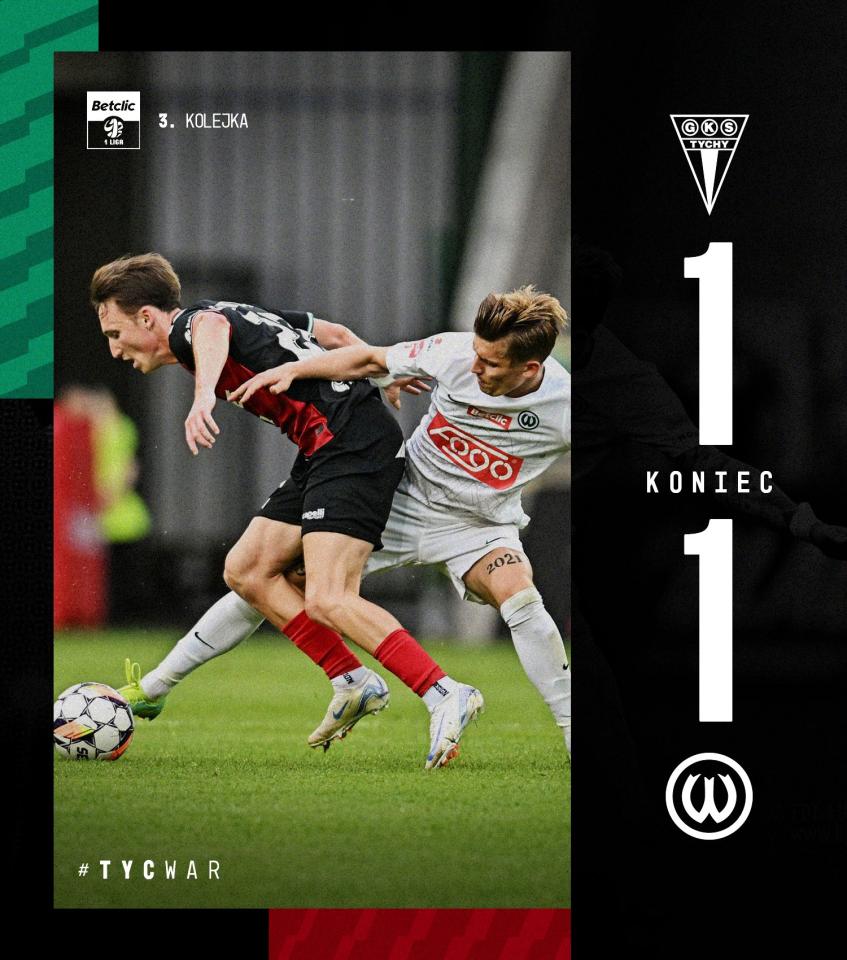 GKS Tychy - Warta Poznań 1:1, 02.08.2024