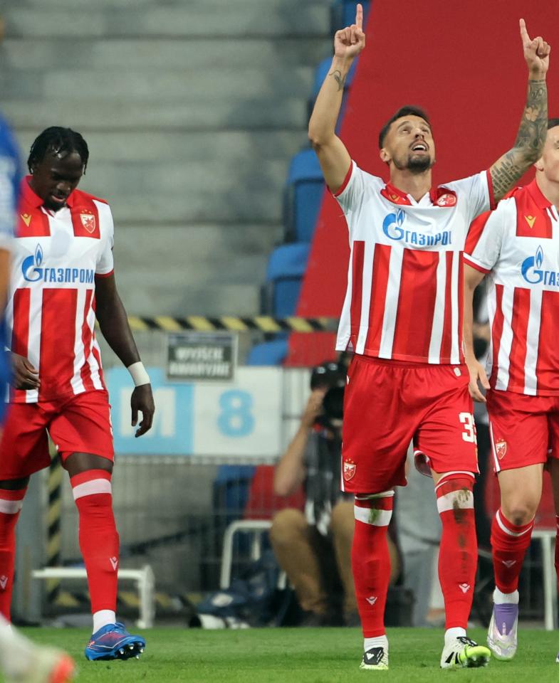 Lech Poznań - Crvena Zvezda Belgrad 1:3, 06.08.2025 Rade Krunić