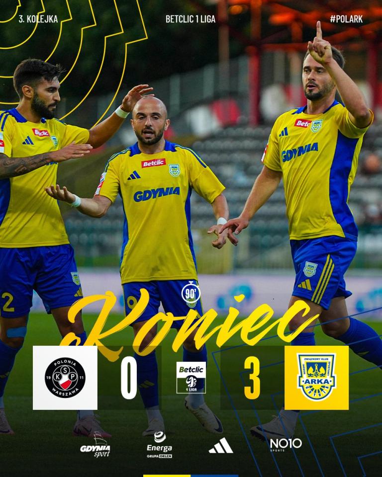 Polonia Warszawa - Arka Gdynia 0:3, 03.08.2024