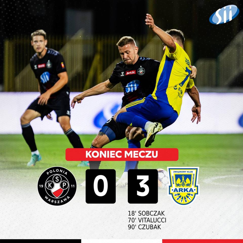 Polonia Warszawa - Arka Gdynia 0:3, 03.08.2024