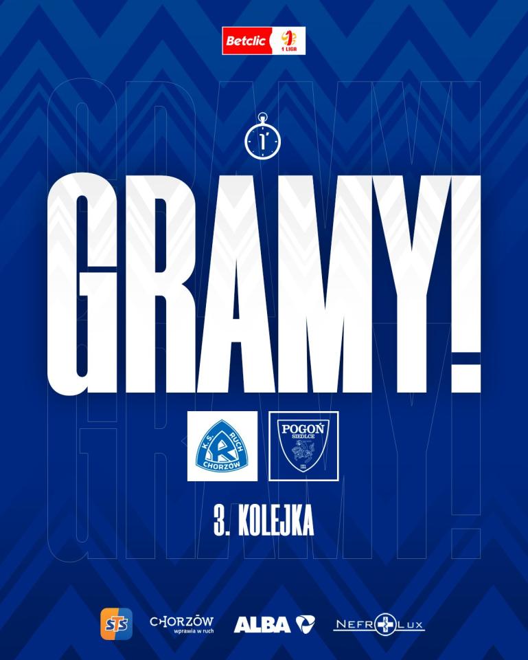 Ruch Chorzów - Pogoń Siedlce 1:1, 02.08.2024