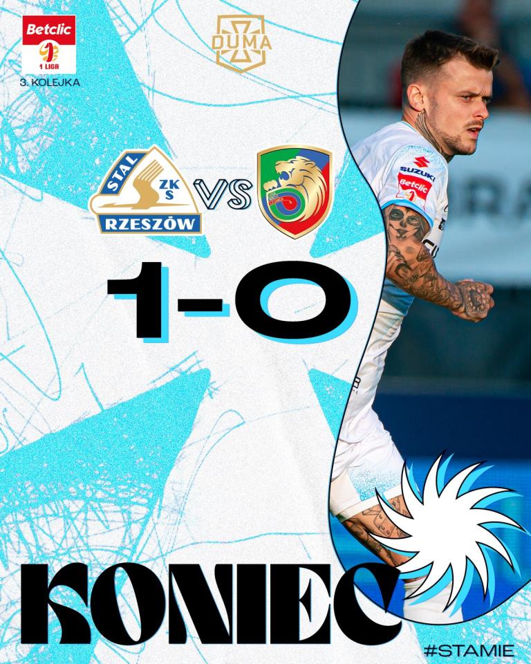 Stal Rzeszów - Miedź Legnica 1:0, 04.08.2024