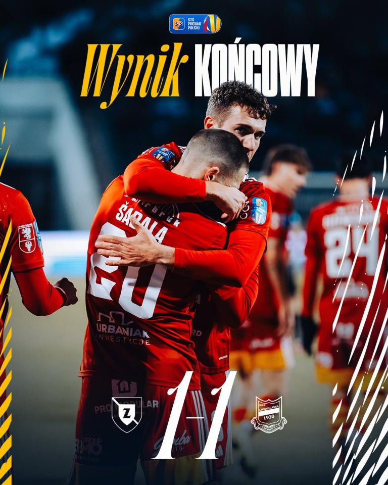 Zawisza Bydgoszcz - Chojniczanka Chojnice 1:1, k. 5-4, 04.03.2026