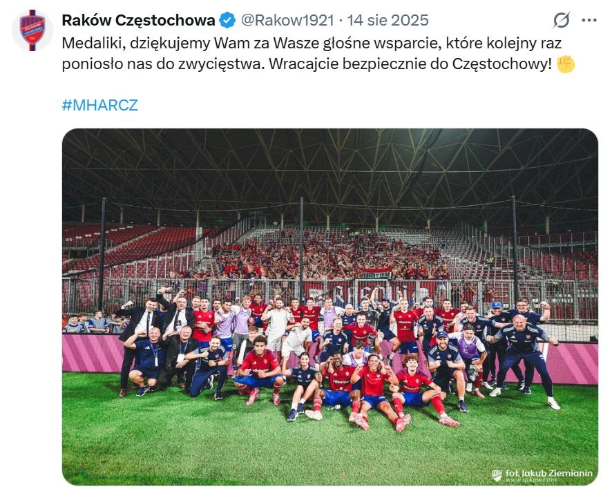 Maccabi Hajfa - Raków Częstochowa 0:2, 14.08.2025