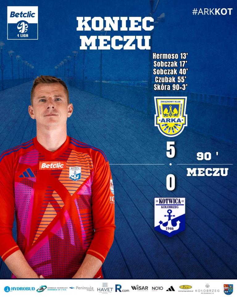 Arka Gdynia - Kotwica Kołobrzeg 5:0, 15.09.2024