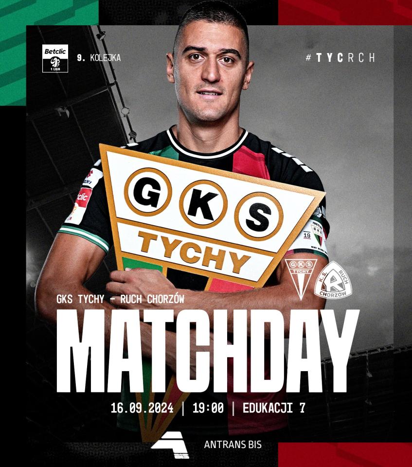 GKS Tychy - Ruch Chorzów 0:1, 16.09.2024